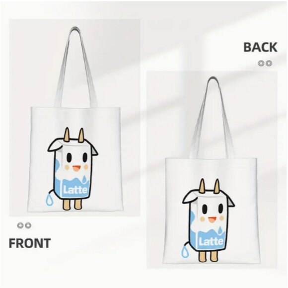 Tokidoki Latte Canvas Tote Double Handle Bag NWT - Picture 2 of 5